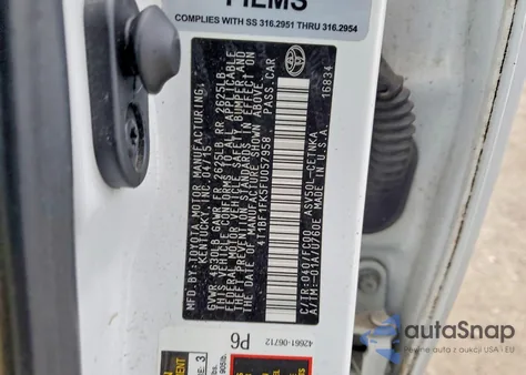 2015 Toyota Camry Le from USA, damaged, VIN 4T1BF1FK5FU057958